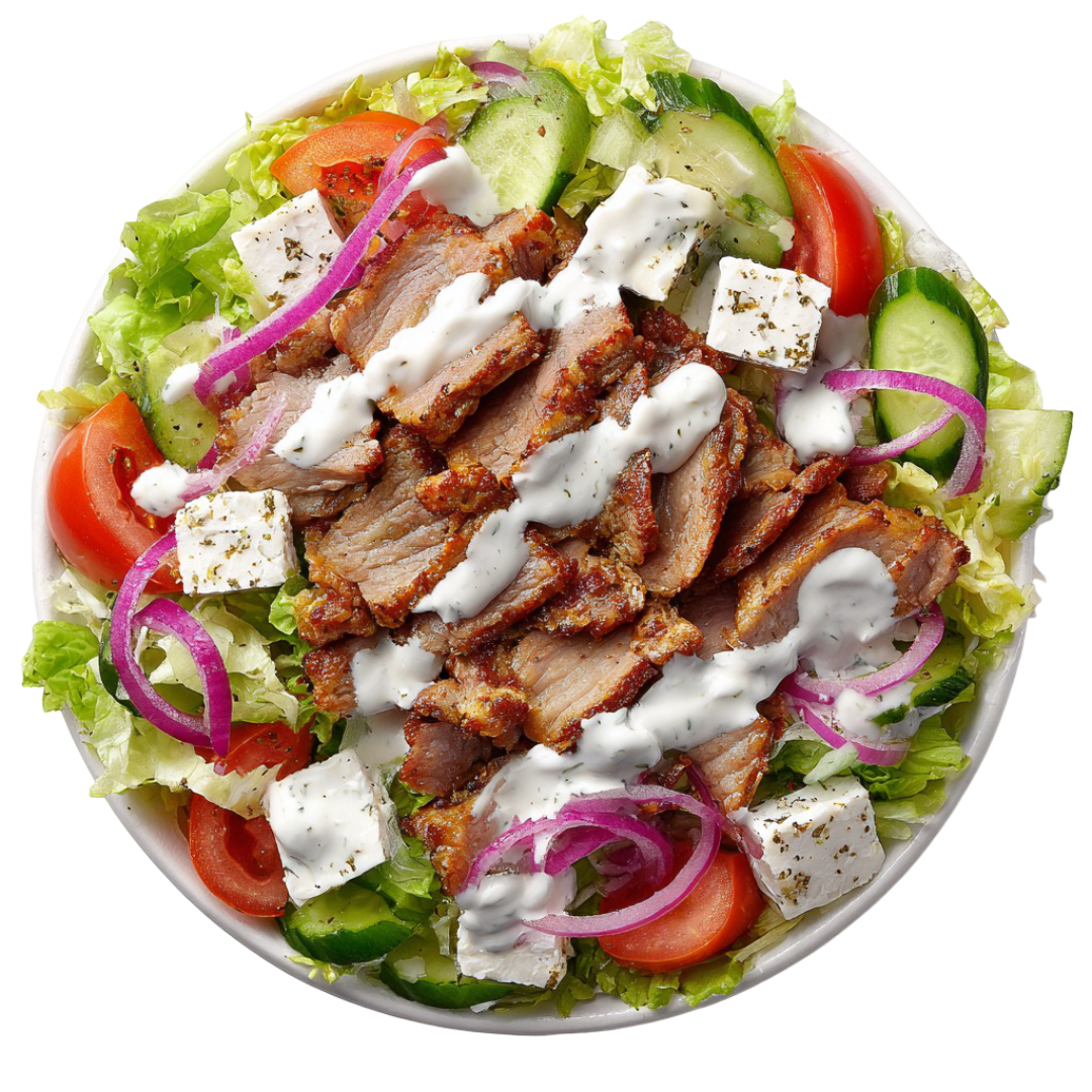 Kebab salaatilla